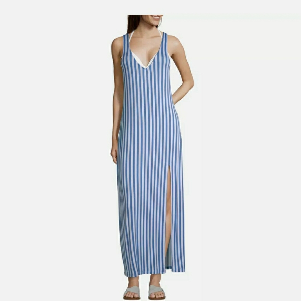 Striped Dress Swimsuit